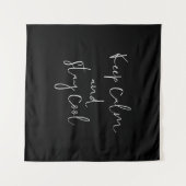 blijf kalm en blijf cool wandkleed (Voorkant (horizontaal))