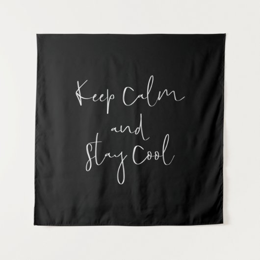blijf kalm en blijf cool wandkleed (Voorkant)