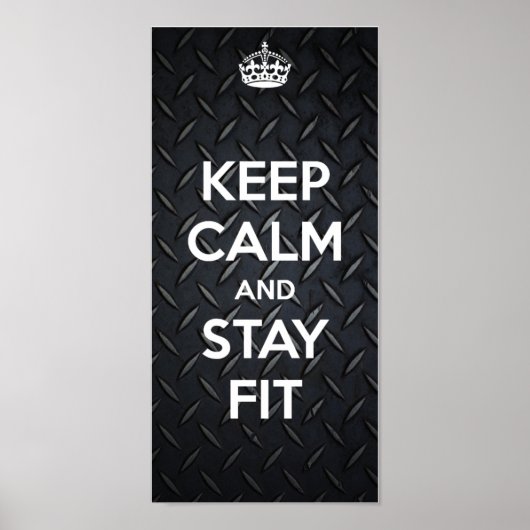 BLIJF KALM EN BLIJF FIT POSTER (Voorkant)