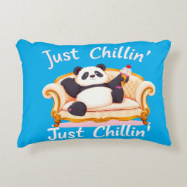 Blijf kalm en blijf gewoon chillen met ijs accent kussen