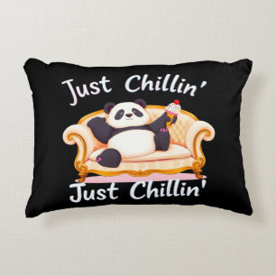 Blijf kalm en blijf gewoon chillen met ijs accent kussen