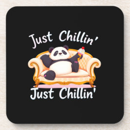 Blijf kalm en blijf gewoon chillen met ijs bier onderzetter