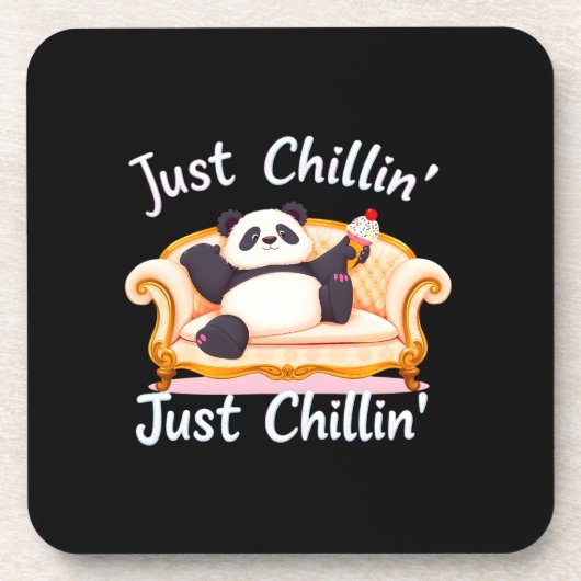 Blijf kalm en blijf gewoon chillen met ijs bier onderzetter (Voorkant)