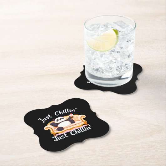 Blijf kalm en blijf gewoon chillen met ijs kartonnen onderzetters (Insitu)