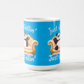 Blijf kalm en blijf gewoon chillen met ijs koffiemok (Center)