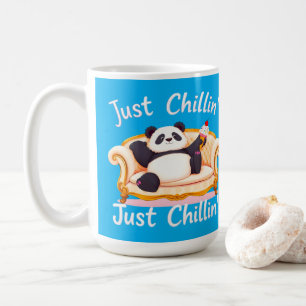Blijf kalm en blijf gewoon chillen met ijs koffiemok