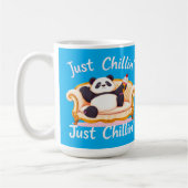 Blijf kalm en blijf gewoon chillen met ijs koffiemok (Links)