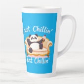 Blijf kalm en blijf gewoon chillen met ijs latte mok (Rechts)