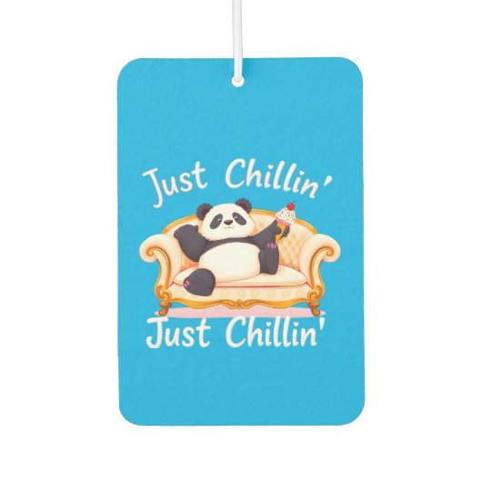 Blijf kalm en blijf gewoon chillen met ijs luchtverfrisser (Voorkant)