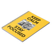 Blijf kalm en blijf in de gaten notitieboek (Linkerzijde)