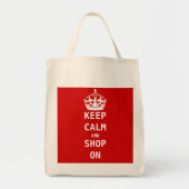 BLIJF KALM EN BLIJF KOPEN TOTE BAG (Voorkant)
