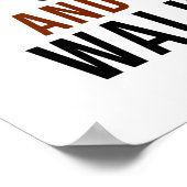 blijf kalm en blijf lopen poster (Hoek)