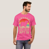 Blijf kalm en blijf op Capybara T-shirt (Voorkant volledig)