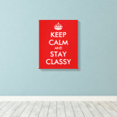 Blijf kalm en blijf stijlvol canvas print | kunst (Insitu (Houten vloer))