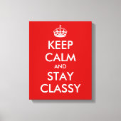 Blijf kalm en blijf stijlvol canvas print | kunst (Voorkant)