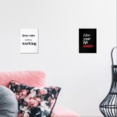 Blijf kalm en blijf werken. muurkunst sets (Woonkamer)