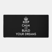 Blijf kalm en bouw uw droom aangepaste bureaumat (Voorkant)