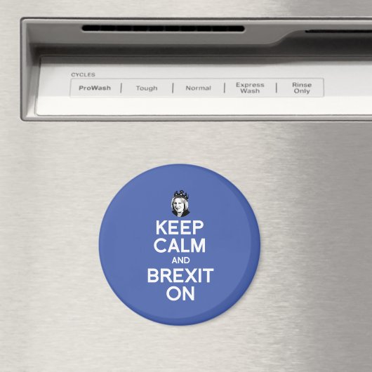 Blijf kalm en Brexit op Theresa May — Magneet (Insitu (Vaatwasser))