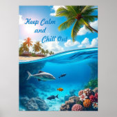 Blijf kalm en chill out poster (Voorkant)