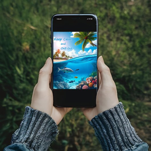 Blijf kalm en chill out poster