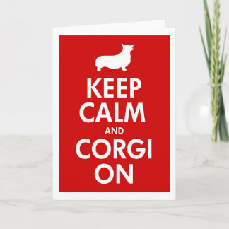Blijf kalm en Corgi op Pembroke Kaart