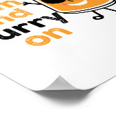 Blijf kalm en curry op kruidenpin poster (Hoek)