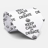 BLIJF KALM EN DEBATEER STROPDAS (Opgerold)