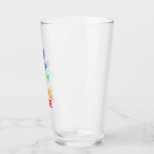 Blijf kalm en deel trots glas (Links)