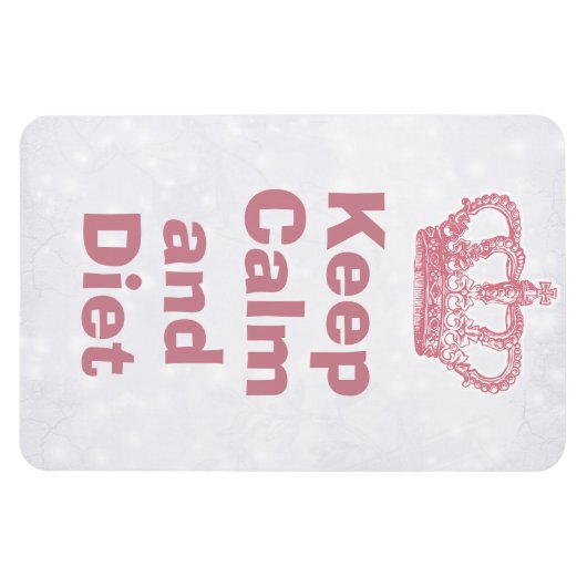 Blijf kalm en dieet magneet (Horizontaal)