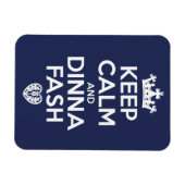 Blijf kalm en Dinna Fash Magneet (Horizontaal)