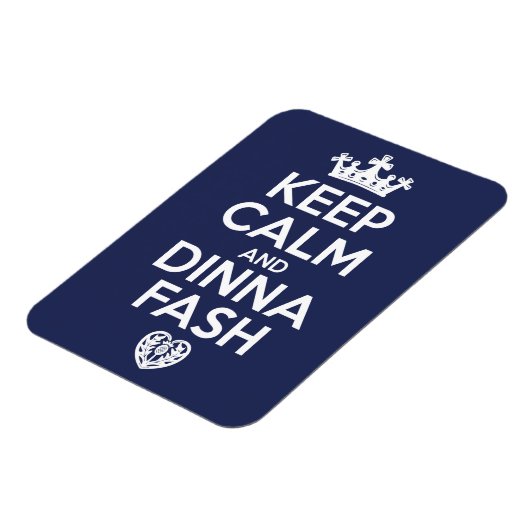 Blijf kalm en Dinna Fash Magneet (Linkerzijde)