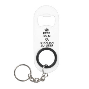 BLIJF KALM EN DOE BRAZILIAANS JIU JITSU.ai Sleutelhanger Flessenopener