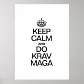 BLIJF KALM EN DOE KRAV MAGA POSTER (Voorkant)