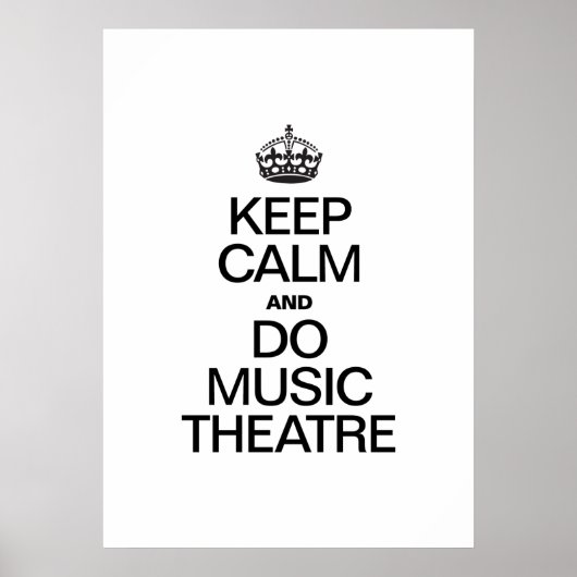 BLIJF KALM EN DOE MUSICAL POSTER (Voorkant)