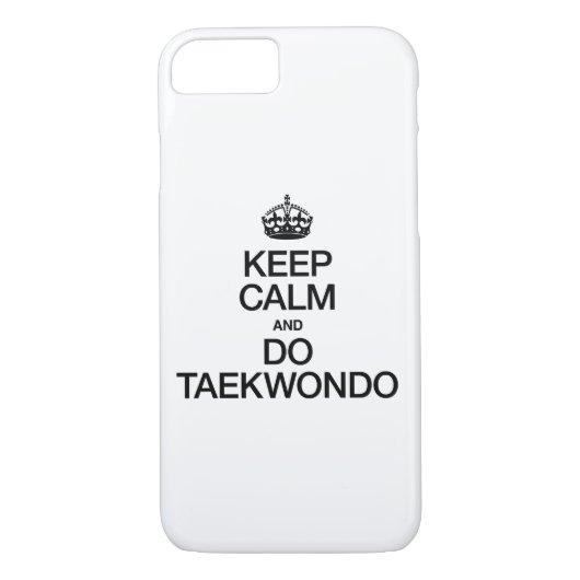 BLIJF KALM EN DOE TAEKWONDO Case-Mate iPhone CASE (Achterkant)