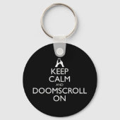 Blijf kalm en doemdenkend sleutelhanger (Voorkant)