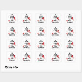 Blijf kalm en dood zombies sticker (Vel)