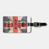 Blijf kalm en draag de Britse vlag Bagagelabel (Voorkant horizontaal)