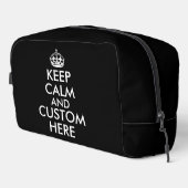 Blijf kalm en draag grappige toilettas toilettasje (Rechterhoek)