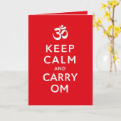 Blijf kalm en draag om Motivatie verjaardag Kaart (Gele Bloem)