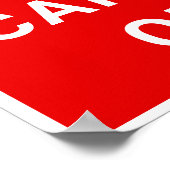 Blijf kalm en draag op  Brits Poster (Hoek)