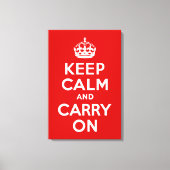 Blijf kalm en draag op verpakt canvas (Voorkant)