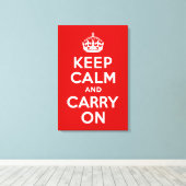 Blijf kalm en draag op verpakt canvas afdruk (Insitu (Houten vloer))