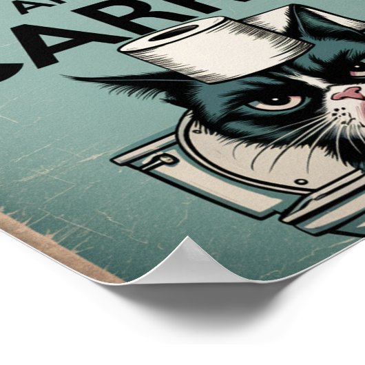 Blijf kalm en draag poster (Hoek)