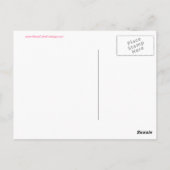 Blijf kalm en draag roze Briefkaart (Achterkant)