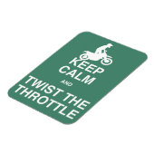 Blijf kalm en draai de gashendel - Dirt Bike Magneet (Linkerzijde)