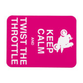 Blijf kalm en draai de gashendel - Sport/Straat Magneet (Horizontaal)