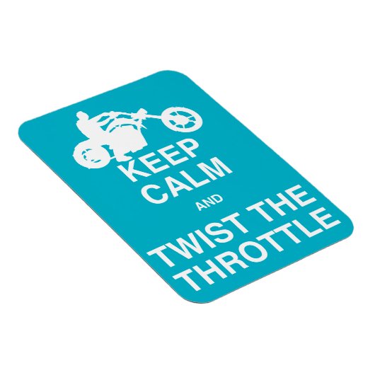 Blijf kalm en draai het gaspedaal - Chopper/Harley Magneet (Rechterzijde)