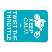 Blijf kalm en draai het gaspedaal - Chopper/Harley Magneet (Horizontaal)