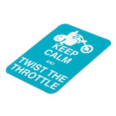 Blijf kalm en draai het gaspedaal - Chopper/Harley Magneet (Linkerzijde)